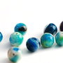 set 21 buc agate  si kunzit vopsite sfere 10 mm