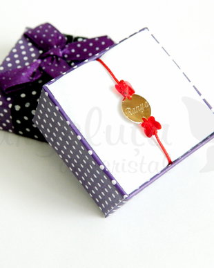 Bratara personalizata banut/charm Aur 14 k