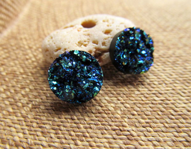 Cercei argint DRUZY BLUES