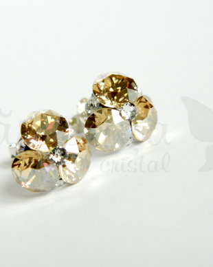 Cercei Swarovski - Golden Shadow