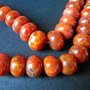 AGATE RONDELE CRAB FIRE - 14 X 9 MM