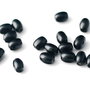 Set 20 buc margele butoiase negre din sticla
