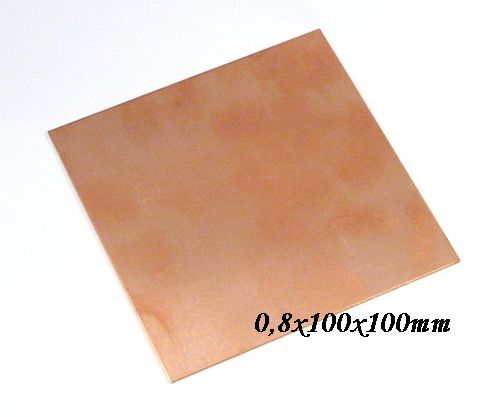 5932 - Tabla de cupru, 0.8x100x100mm