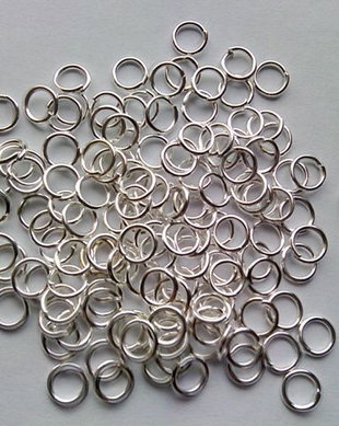 LZ60 - (100 buc) zale argintii 6 mm