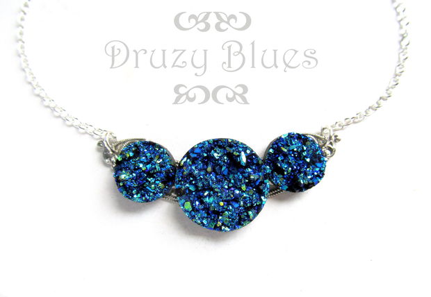 Colier argint DRUZY BLUES rezervat!