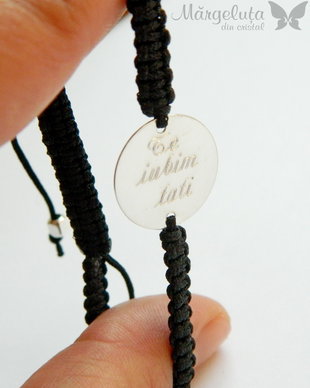 Bratara personalizata - Te iubim, tati