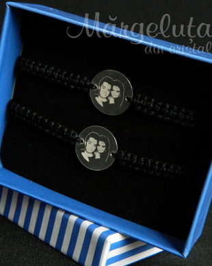 Set bratari personalizate cu fotografie EL si  Ea