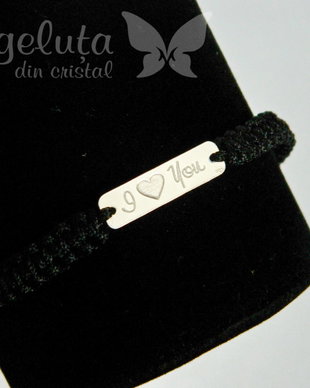 Bratara personalizata cu placuta din argint