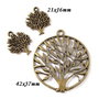 5940 - SET Pandantiv, charms, bronz, copacei