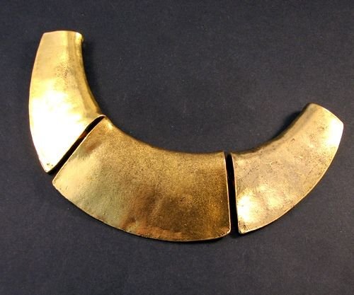 5952 - Pandantiv / baza colier, auriu antichizat, 3 segmente