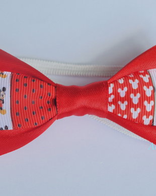 Mini papion Mickey rosu