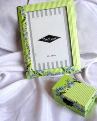 Set cutie si rama decorata 24562