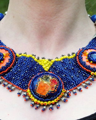 Set colier si bratara Indian style