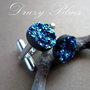 Butoni unisex Druzy Blues