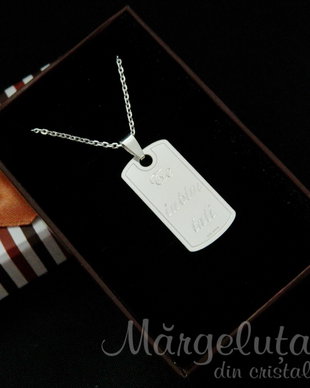 Lantisor si placuta personalizata