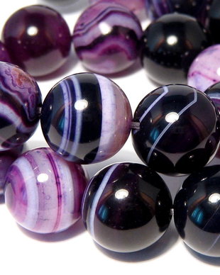 Agate naturale, 12 mm