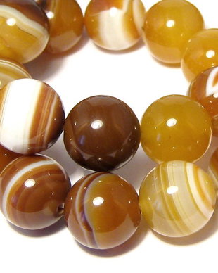 Agate naturale, 12 mm