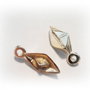 1b Charm placat aur Barca 20x8x6mm (GPLAK 100)