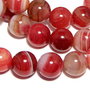 Agate naturale, 6 mm, DarkRed