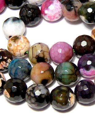 Agate naturale, 8 mm