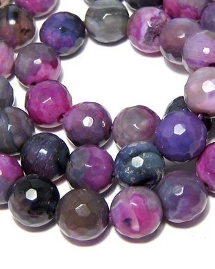 Agate naturale, 8 mm