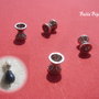 Clepsidra din argint 925 antichizat aprox 6x6.5 mm