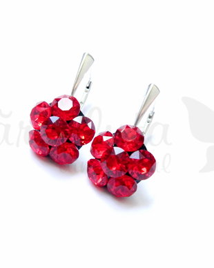 Swarovski - Chaton Red Flower