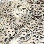 6017 - (100buc)  Mix, charms mecanisme / rotite ceas, aliaj metalic cuprat, steampunk, 15-28mm