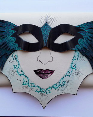 plic handmade unicat - Winged Mask