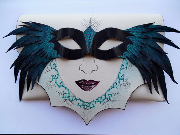 plic handmade unicat - Winged Mask