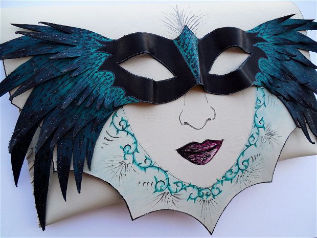 plic handmade unicat - Winged Mask