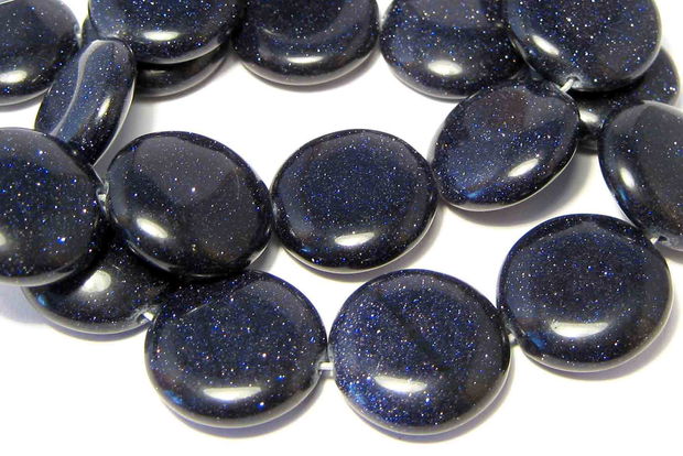 Blue Goldstone, 17x5~8 mm