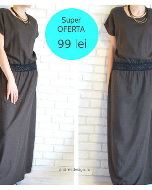 Rochie Lunga Maro Ciocolata
