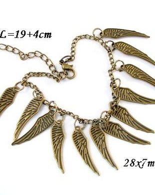 6040 - Baza bratara, aliaj bronz, aripi