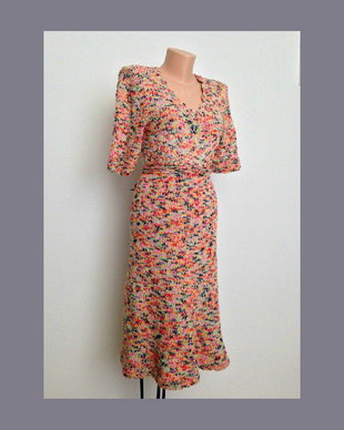 Rochie de vara multicolor bumbac