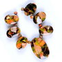 6061 - SET Pandantiv, 5 piese, oval, sediment marin, jasp, copper, rasini