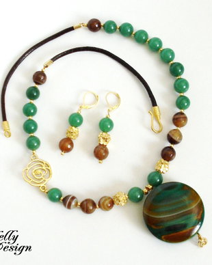 "FOREST COLOURS" - Set colier si cercei