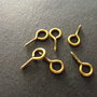 CUIE CU BUCLA BRONZ - 8 X 3,5 MM (5 BUC,)