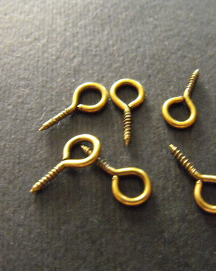 CUIE CU BUCLA BRONZ - 8 X 3,5 MM (5 BUC,)