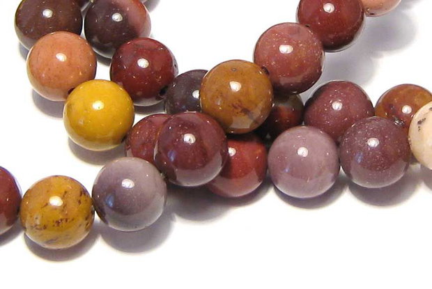 Mookaite naturale, 10 mm