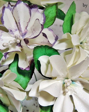 Flori hartie Gardenia
