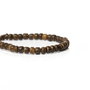 10b rondele heishi  lemn cocos maro  4mm (GSLAK 05)