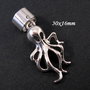 5829 - (1buc) Baza cercel armura / catusa, ear cuff, caracatita, aliaj argintiu