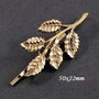 4448 - Agrafa frunza bronz / alama