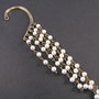 6078 - (1buc) Baza cercel catusa / armura, ear cuff, perle sintetice