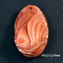 6098 - Pandantiv, malachit rosu natural sculptat, pestisorul de aur