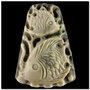 5811 - Pandantiv, jasp ribbon sculptat, pesti, 46x33x11mm