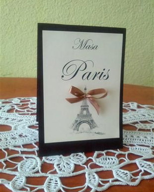 Nume / numere de masa Paris