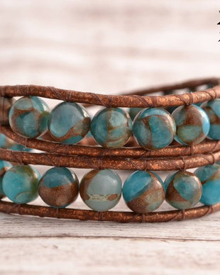 Bratara wrap ''Cerulean''
