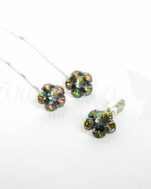 Set Swarovski - Chaton Floricica